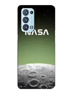 Чехол для OPPO Reno6 Pro 5G с картинкой «NASA — лунный градиент»
