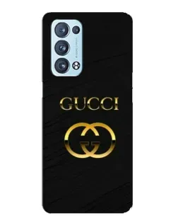Чехол для OPPO Reno6 Pro 5G с картинкой «Золотой логотип Gucci» Чехол для OPPO Reno6 Pro 5G с картинкой «Золотой логотип Gucci»