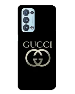 Чехол для OPPO Reno6 Pro 5G с картинкой «Gucci — золото на черном» Чехол для OPPO Reno6 Pro 5G с картинкой «Gucci — золото на черном»