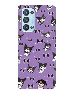 Чохол для OPPO Reno6 Pro 5G з картинкою «Kuromi — патерн» Чохол для OPPO Reno6 Pro 5G з картинкою «Kuromi — патерн»