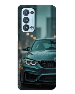 Чехол для OPPO Reno6 Pro 5G с картинкой «BMW в огнях города»