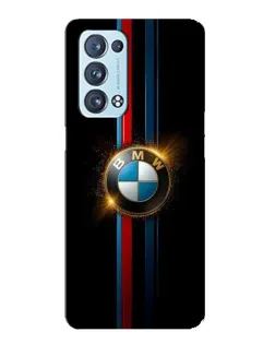 Чехол для OPPO Reno6 Pro 5G с картинкой «BMW M-Power неон»