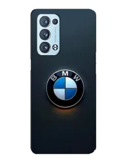 Чехол для OPPO Reno6 Pro 5G с картинкой «Логотип BMW — минимализм»