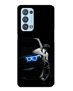 Чехол для OPPO Reno6 Pro 5G с картинкой «BMW — ночной взгляд»