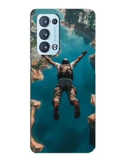 Чехол для OPPO Reno6 Pro 5G с картинкой «PUBG — свободное падение»
