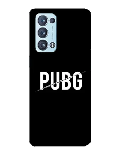 Чехол для OPPO Reno6 Pro 5G с картинкой «PUBG — белый логотип»
