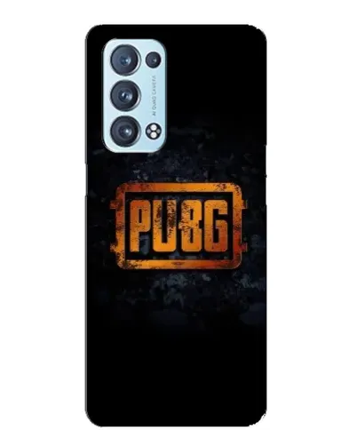 Чехол для OPPO Reno6 Pro 5G с картинкой «PUBG — золотой логотип»