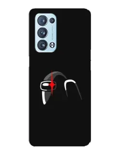 Чехол для OPPO Reno6 Pro 5G с картинкой «Among Us шлем»