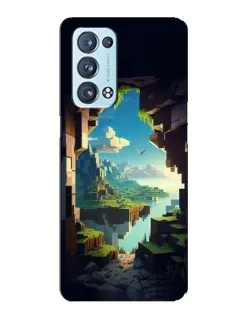 Чехол для OPPO Reno6 Pro 5G с картинкой «Вид из пещеры»