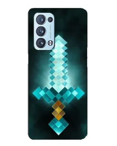 Чехол для OPPO Reno6 Pro 5G с картинкой «Алмазный меч неон» Чехол для OPPO Reno6 Pro 5G с картинкой «Алмазный меч неон»