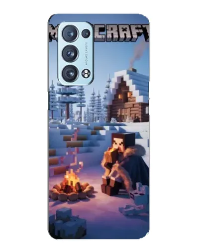 Чехол для OPPO Reno6 Pro 5G с картинкой «Зимний Minecraft» Чехол для OPPO Reno6 Pro 5G с картинкой «Зимний Minecraft»