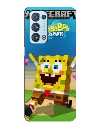 Чехол для OPPO Reno6 Pro 5G с картинкой «Губка Боб Minecraft» Чехол для OPPO Reno6 Pro 5G с картинкой «Губка Боб Minecraft»