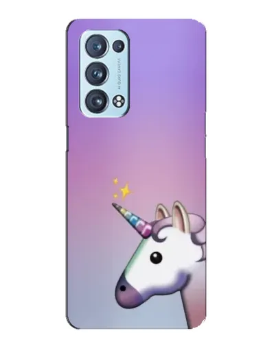 Чехол для OPPO Reno6 Pro 5G с картинкой «Единорог градиент»