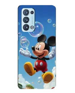 Чехол для OPPO Reno6 Pro 5G с картинкой «Mickey и мыльные пузыри» Чехол для OPPO Reno6 Pro 5G с картинкой «Mickey и мыльные пузыри»