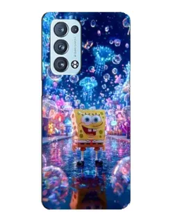 Чехол для OPPO Reno6 Pro 5G с картинкой «Неоновый океан»