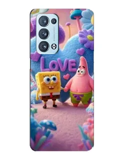 Чехол для OPPO Reno6 Pro 5G с картинкой «Губка Боб Патрик»