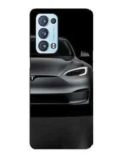 Чехол для OPPO Reno6 Pro 5G с картинкой «Tesla Model S Look»