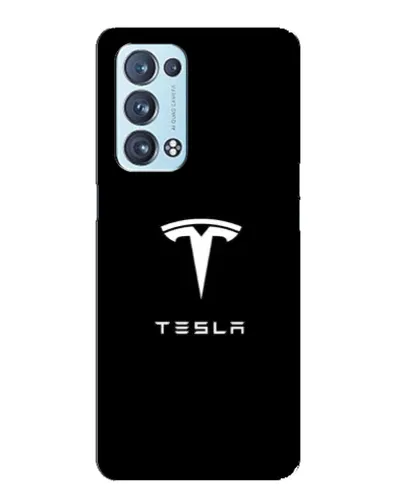 Чохол для OPPO Reno6 Pro 5G з картинкою «Tesla White Logo» Чохол для OPPO Reno6 Pro 5G з картинкою «Tesla White Logo»