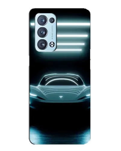 Чохол для OPPO Reno6 Pro 5G з картинкою «Tesla в неоні» Чохол для OPPO Reno6 Pro 5G з картинкою «Tesla в неоні»