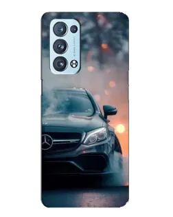 Чохол для OPPO Reno6 Pro 5G з картинкою «Mercedes — нічне місто»