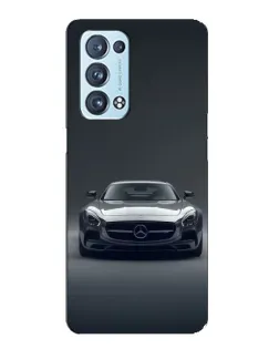 Чехол для OPPO Reno6 Pro 5G с картинкой «Mercedes на черном»