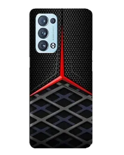 Чехол для OPPO Reno6 Pro 5G с картинкой «Mercedes Carbon Grid»