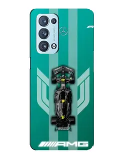 Чехол для OPPO Reno6 Pro 5G с картинкой «Mercedes AMG Petronas»