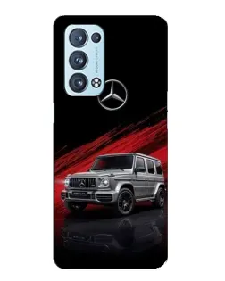 Чехол для OPPO Reno6 Pro 5G с картинкой «Mercedes G-Class красный»