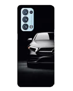 Чехол для OPPO Reno6 Pro 5G с картинкой «Свет фар Mercedes»