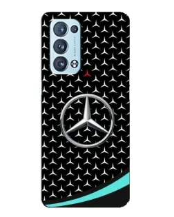 Чехол для OPPO Reno6 Pro 5G с картинкой «Mercedes — бирюзовый акцент»