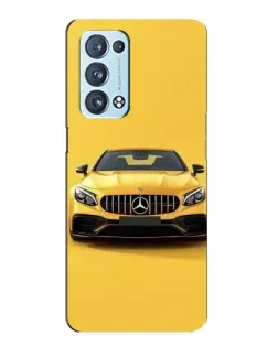 Чехол для OPPO Reno6 Pro 5G с картинкой «Желтый Mercedes GT»