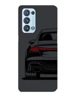 Чохол для OPPO Reno6 Pro 5G з картинкою «Задня частина Audi — арт»
