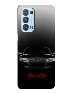 Чохол для OPPO Reno6 Pro 5G з картинкою «Audi — градієнтний контур»