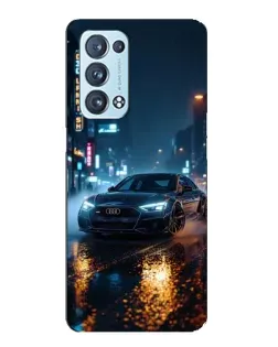 Чохол для OPPO Reno6 Pro 5G з картинкою «Нічне місто та Audi»