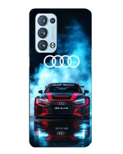 Чохол для OPPO Reno6 Pro 5G з картинкою «Audi Sport — неон»