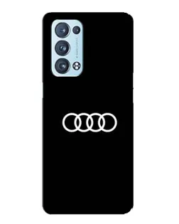 Чохол для OPPO Reno6 Pro 5G з картинкою «Audi White Logo»