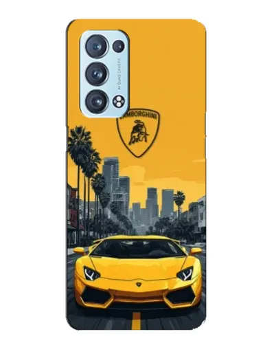 Чохол для OPPO Reno6 Pro 5G з картинкою «Жовтий Lamborghini місто» Чохол для OPPO Reno6 Pro 5G з картинкою «Жовтий Lamborghini місто»