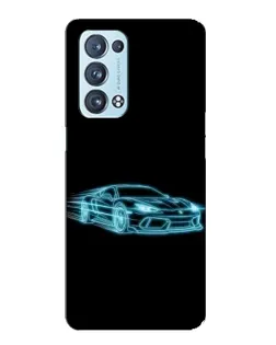 Чохол для OPPO Reno6 Pro 5G з картинкою «Неоновий контур Lamborghini» Чохол для OPPO Reno6 Pro 5G з картинкою «Неоновий контур Lamborghini»
