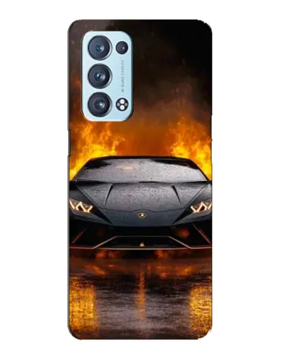 Чохол для OPPO Reno6 Pro 5G з картинкою «Lamborghini у вогні» Чохол для OPPO Reno6 Pro 5G з картинкою «Lamborghini у вогні»