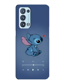 Чехол для OPPO Reno6 Pro 5G с картинкой «Музыкальный Stitch» Чехол для OPPO Reno6 Pro 5G с картинкой «Музыкальный Stitch»