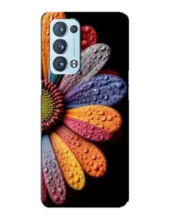 Чехол для OPPO Reno6 Pro 5G с картинкой «Радужный цветок»