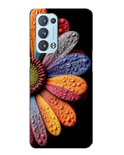 Чехол для OPPO Reno6 Pro 5G с картинкой «Радужный цветок»