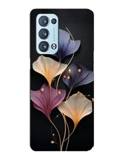 Чехол для OPPO Reno6 Pro 5G с картинкой «Лиловые цветы грации»