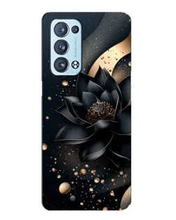 Чехол для OPPO Reno6 Pro 5G с картинкой «Черный лотос»