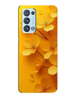 Чехол для OPPO Reno6 Pro 5G с картинкой «Золотые лепестки»