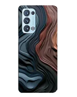 Чехол для OPPO Reno6 Pro 5G с картинкой «Цветные волны каньона» Чехол для OPPO Reno6 Pro 5G с картинкой «Цветные волны каньона»