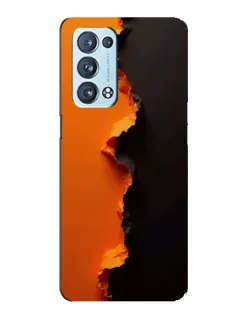 Чехол для OPPO Reno6 Pro 5G с картинкой «Оранжевый разлом» Чехол для OPPO Reno6 Pro 5G с картинкой «Оранжевый разлом»