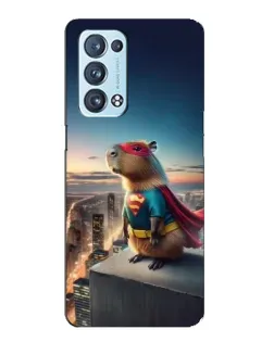 Чехол для OPPO Reno6 Pro 5G с картинкой «Капи-мен супергерой»