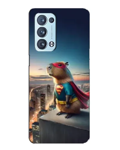 Чехол для OPPO Reno6 Pro 5G с картинкой «Капи-мен супергерой»