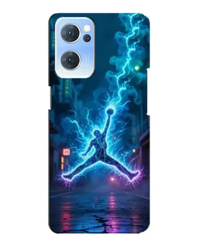 Чехол для OPPO Reno7 5G с картинкой «Jordan Gold Jumpman»